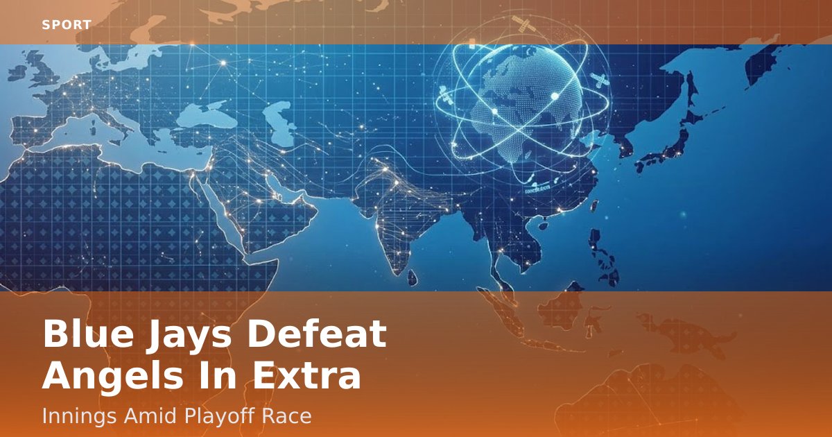 Blue Jays Defeat Angels In Extra Innings Amid Playoff Race