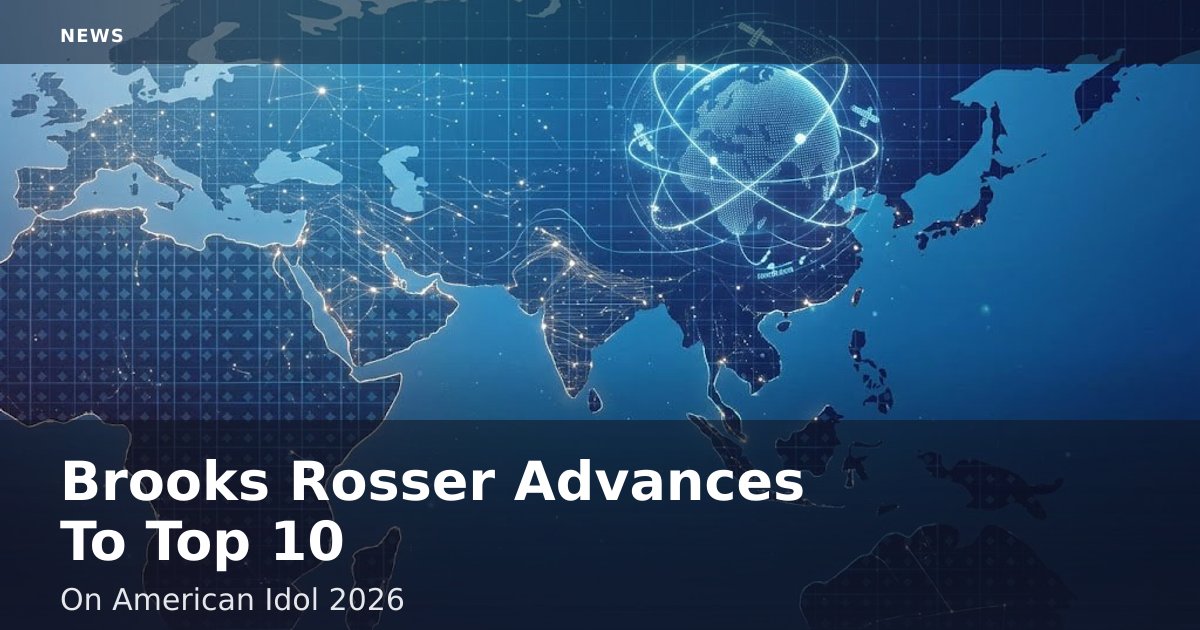 Brooks Rosser Advances To Top 10 On American Idol 2026