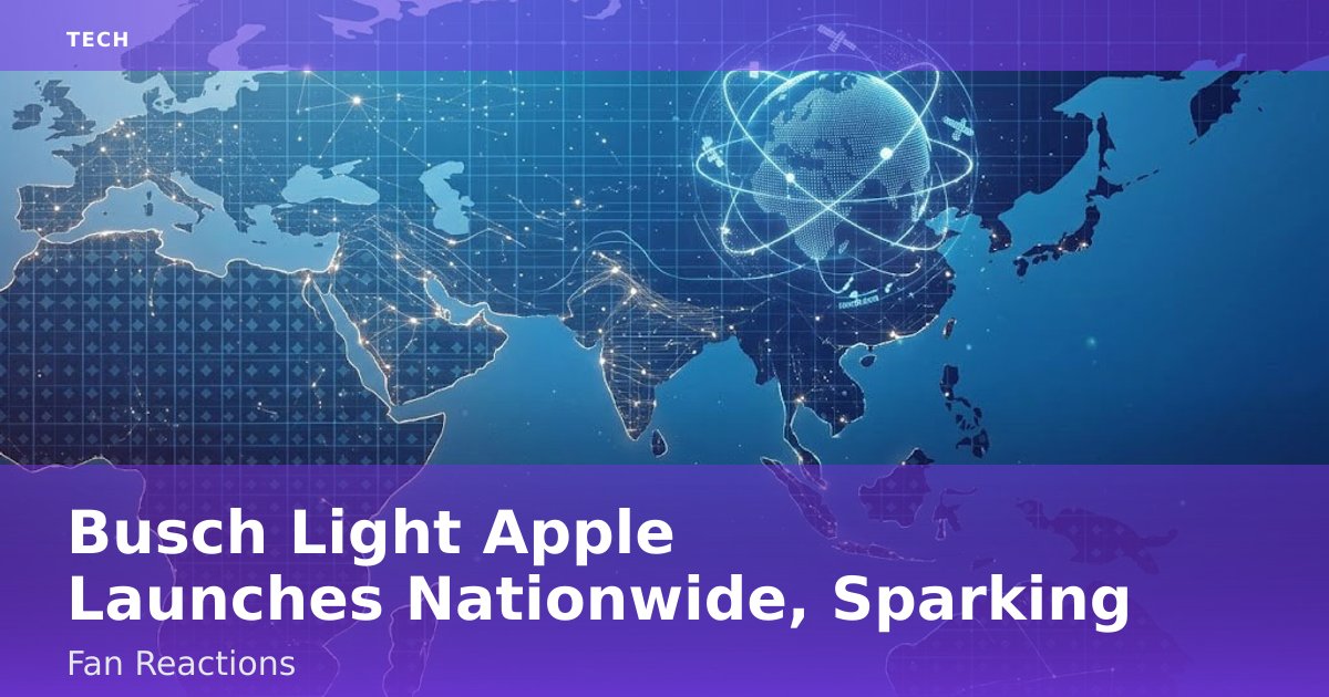 Busch Light Apple Launches Nationwide, Sparking Fan Reactions