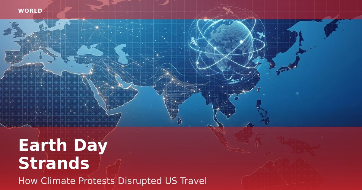 Earth Day Strands: How Climate Protests Disrupted US Travel