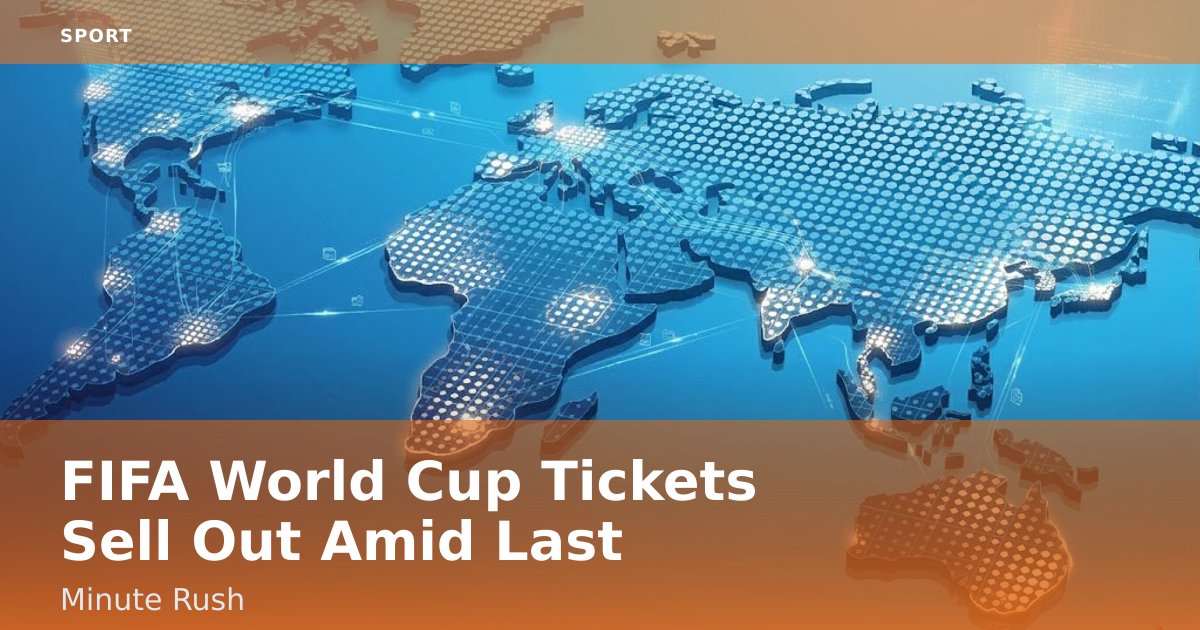 FIFA World Cup Tickets Sell Out Amid Last-Minute Rush