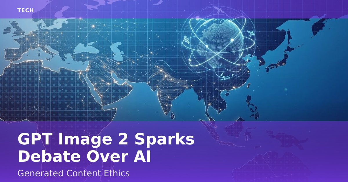 GPT Image 2 Sparks Debate Over AI-Generated Content Ethics