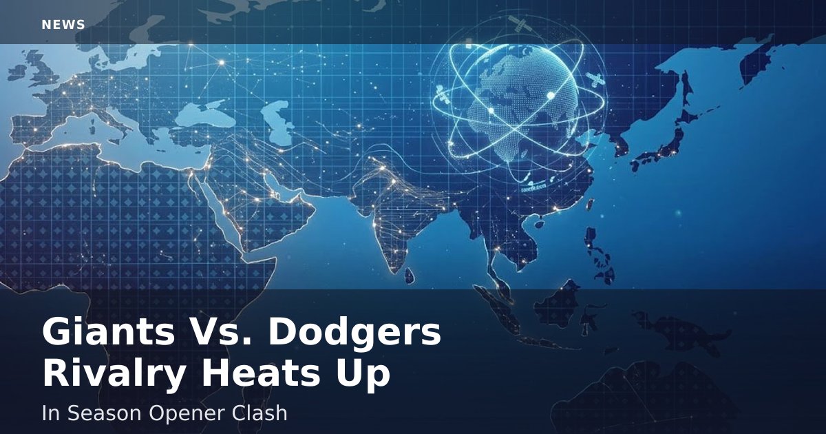 Giants Vs. Dodgers Rivalry Heats Up In Season Opener Clash