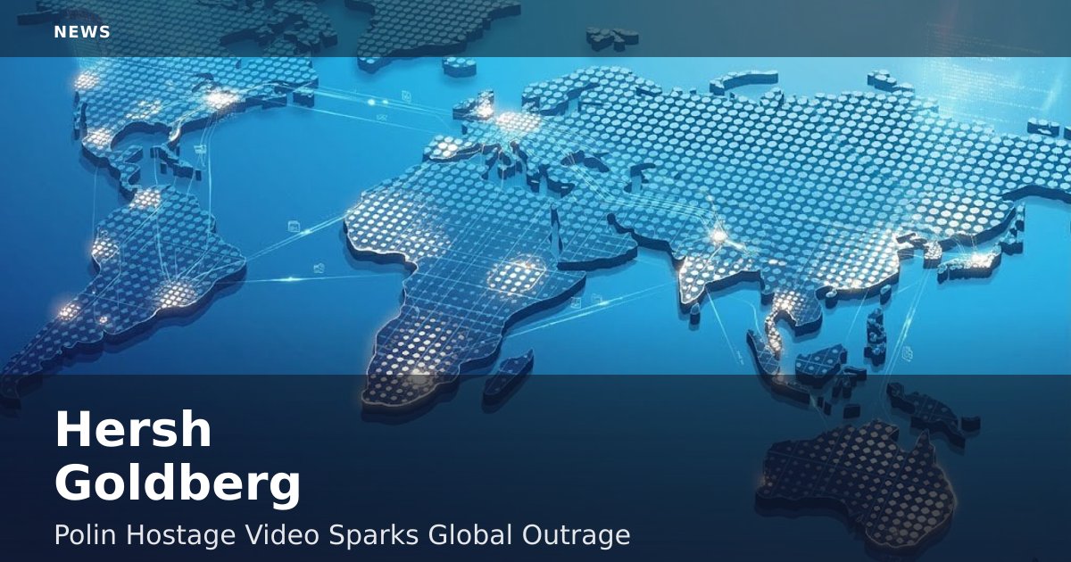 Hersh Goldberg-Polin: Hostage Video Sparks Global Outrage