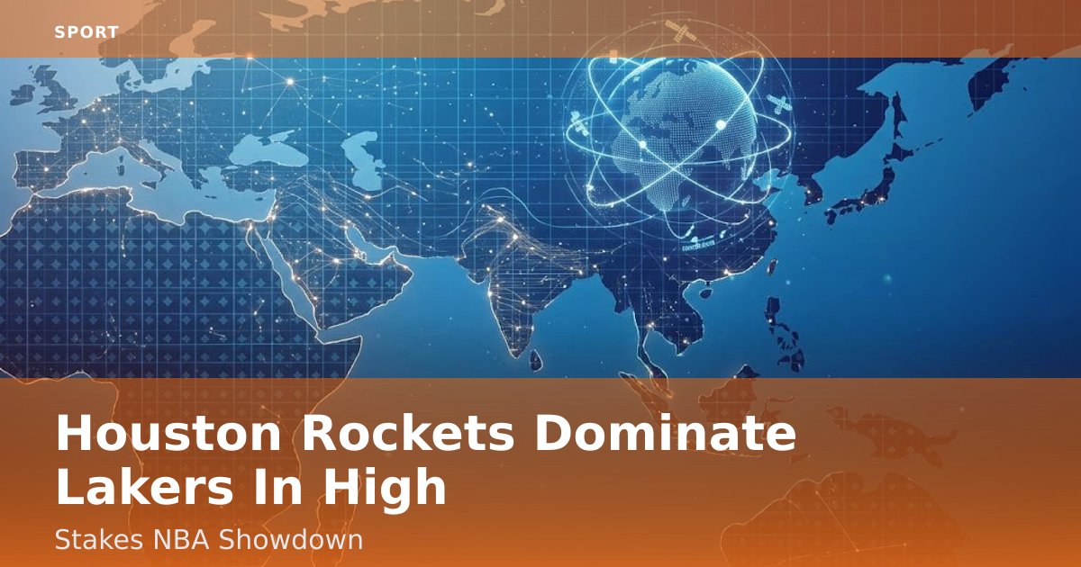 Houston Rockets Dominate Lakers In High-Stakes NBA Showdown