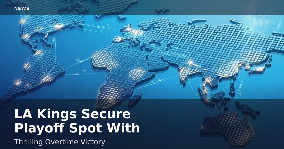 LA Kings Secure Playoff Spot With Thrilling Overtime Victory