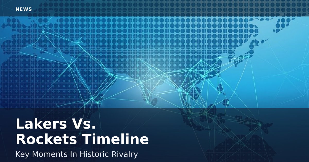 Lakers Vs. Rockets Timeline: Key Moments In Historic Rivalry