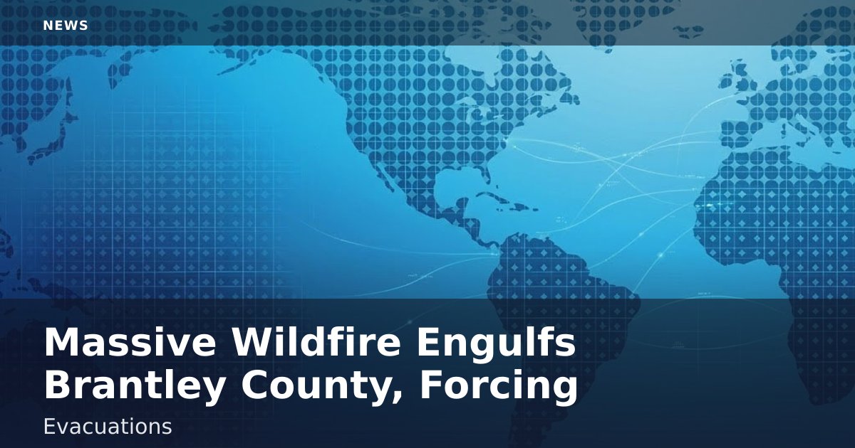 Massive Wildfire Engulfs Brantley County, Forcing Evacuations