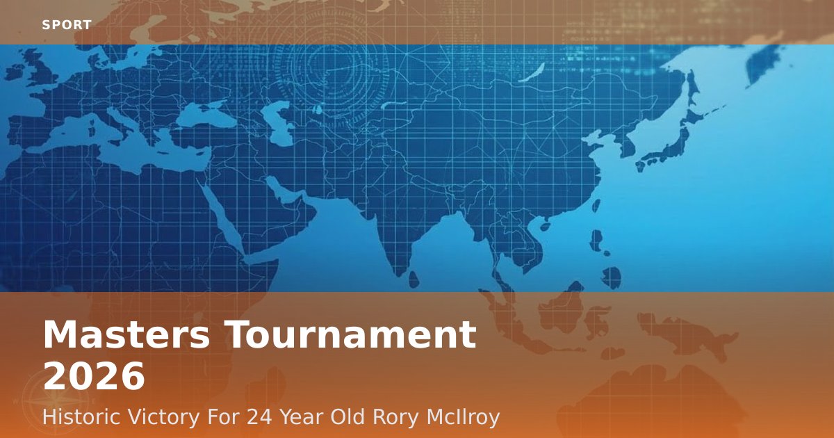 Masters Tournament 2026: Historic Victory For 24-Year-Old Rory McIlroy