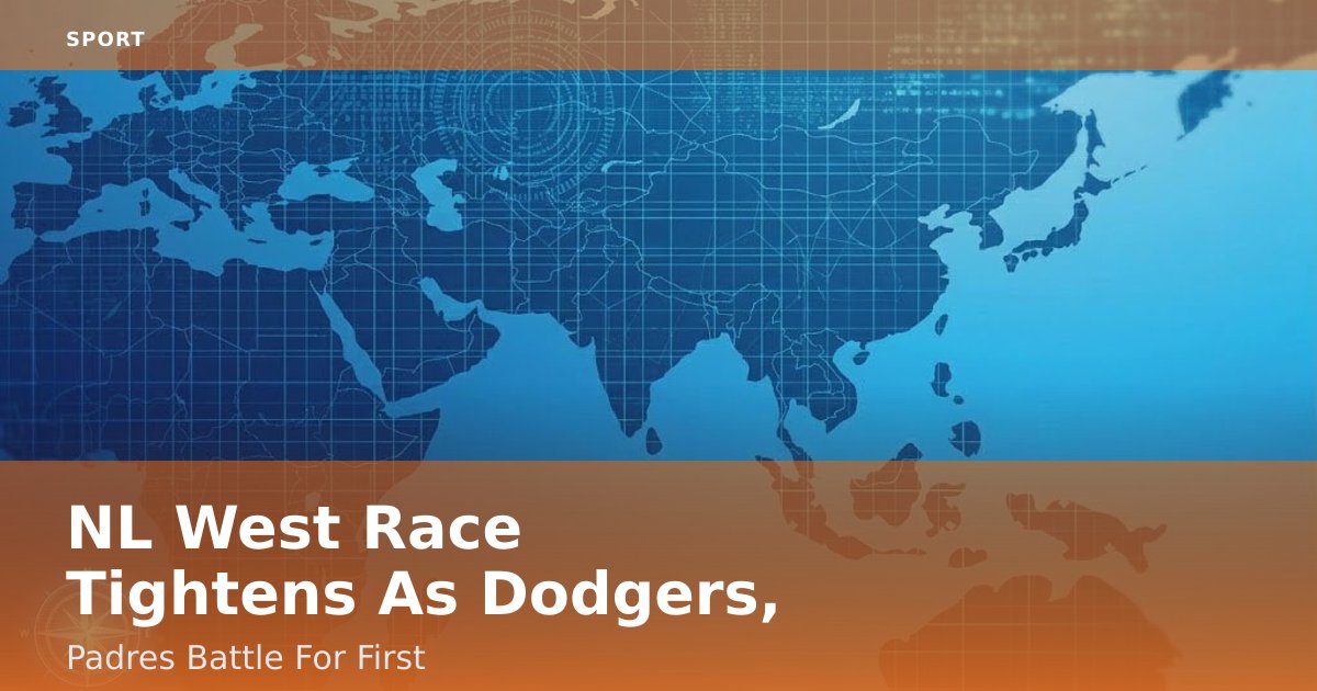 NL West Race Tightens As Dodgers, Padres Battle For First