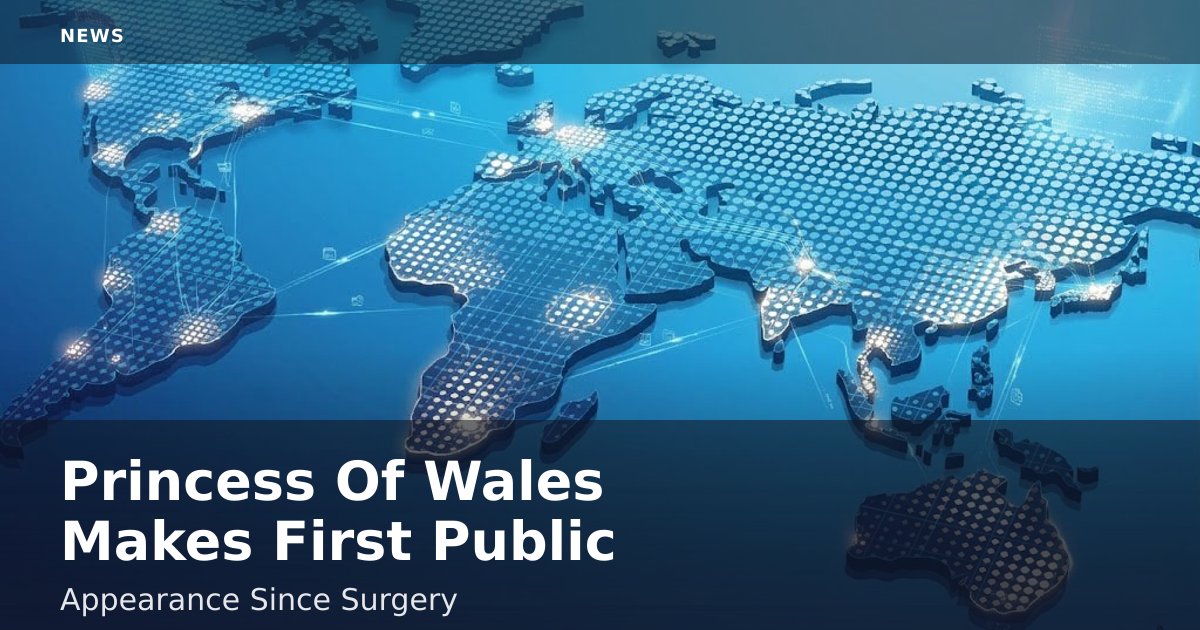 Princess Of Wales Makes First Public Appearance Since Surgery