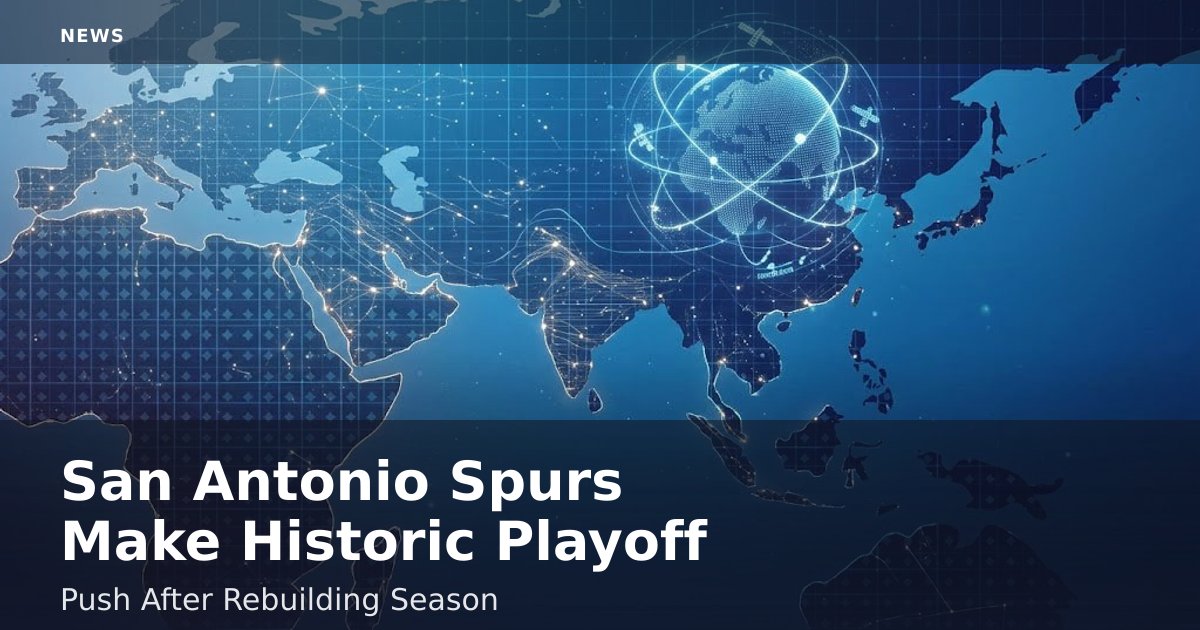 San Antonio Spurs Make Historic Playoff Push After Rebuilding Season