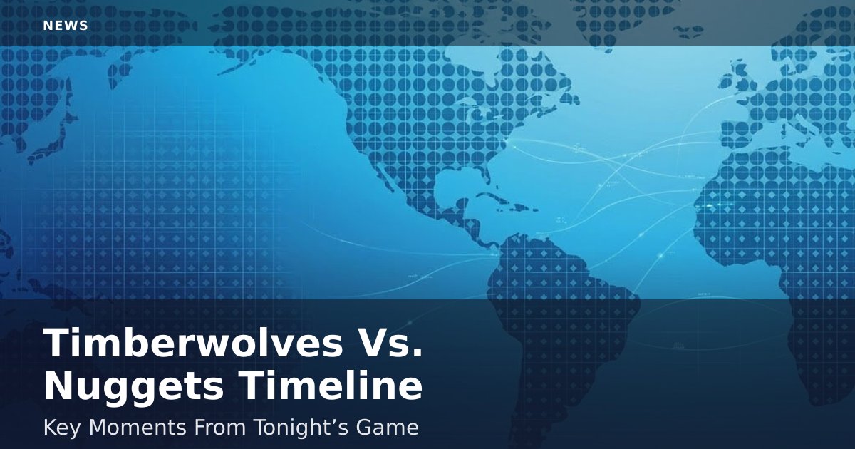 Timberwolves Vs. Nuggets Timeline: Key Moments From Tonight’s Game