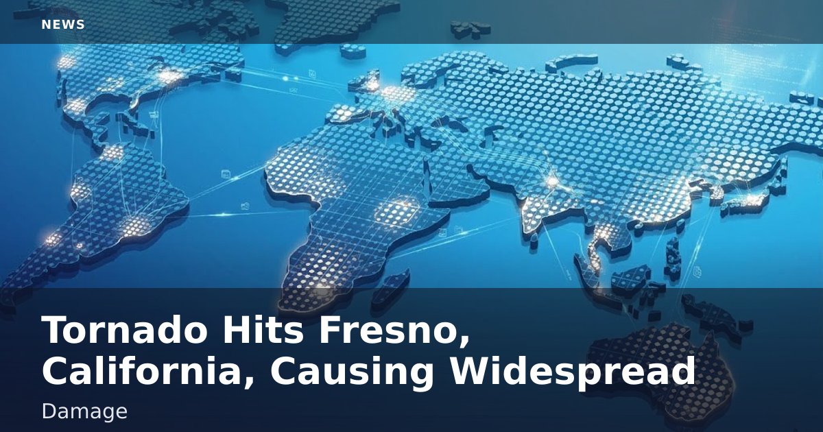 Tornado Hits Fresno, California, Causing Widespread Damage