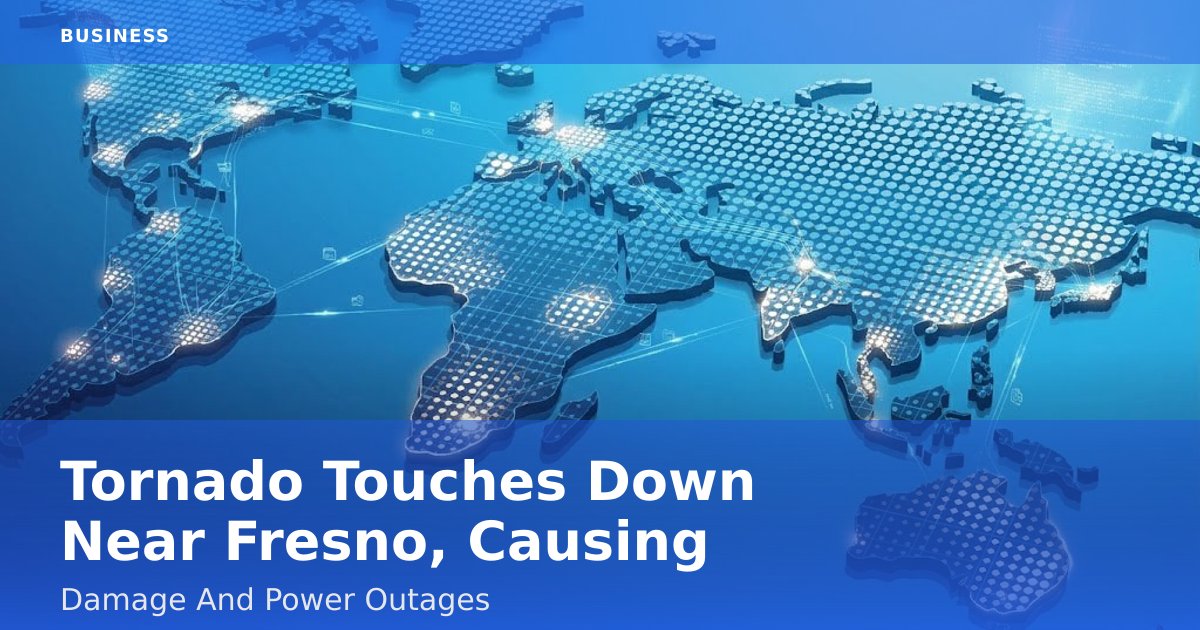 Tornado Touches Down Near Fresno, Causing Damage And Power Outages