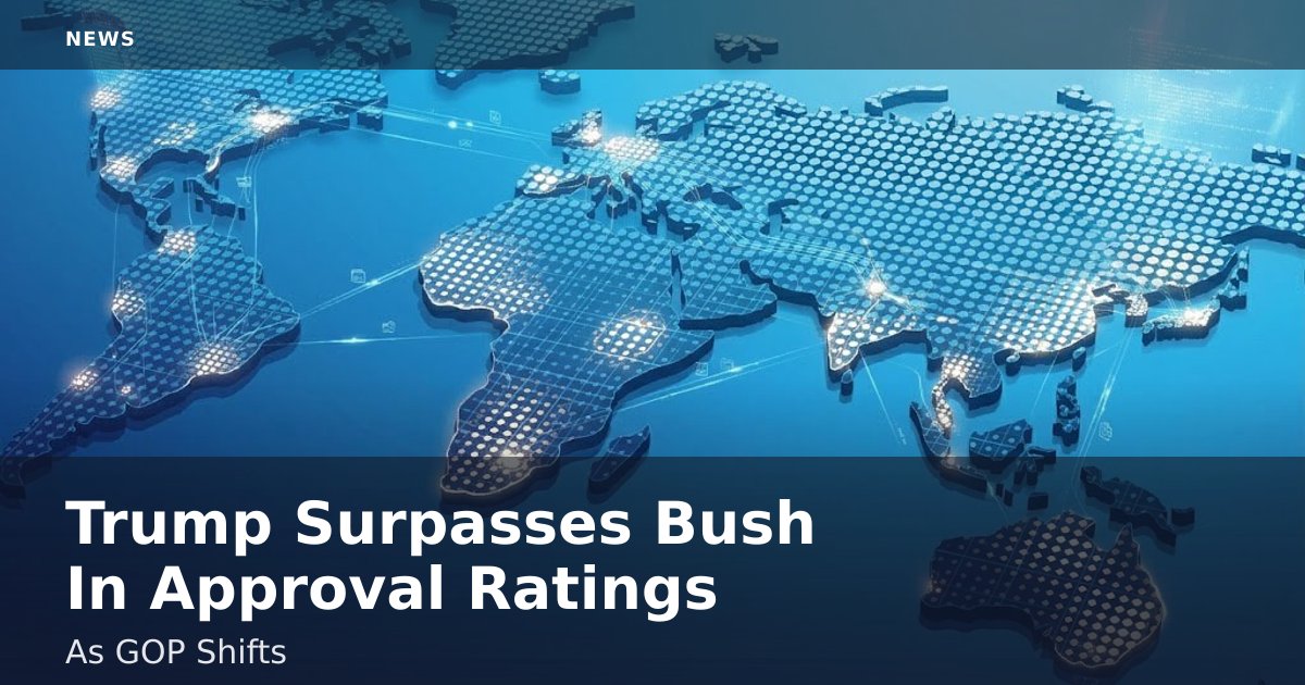 Trump Surpasses Bush In Approval Ratings As GOP Shifts