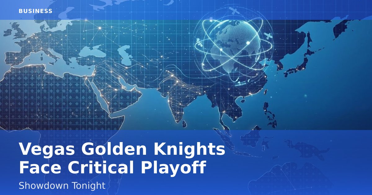 Vegas Golden Knights Face Critical Playoff Showdown Tonight