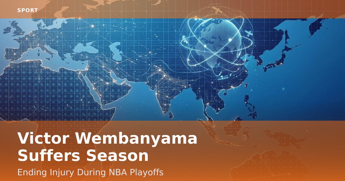 Victor Wembanyama Suffers Season-Ending Injury During NBA Playoffs