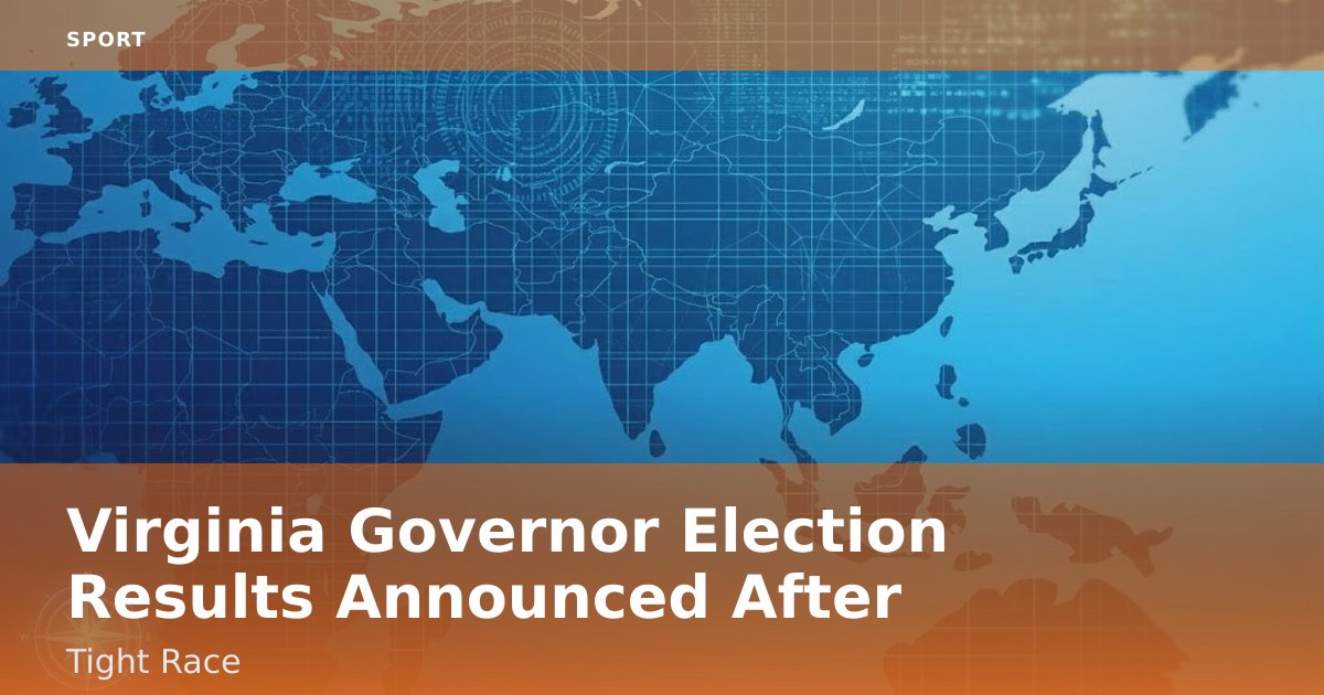 Virginia Governor Election Results Announced After Tight Race
