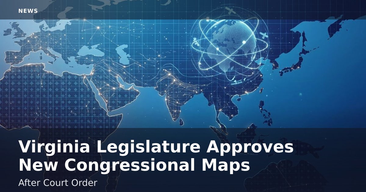 Virginia Legislature Approves New Congressional Maps After Court Order