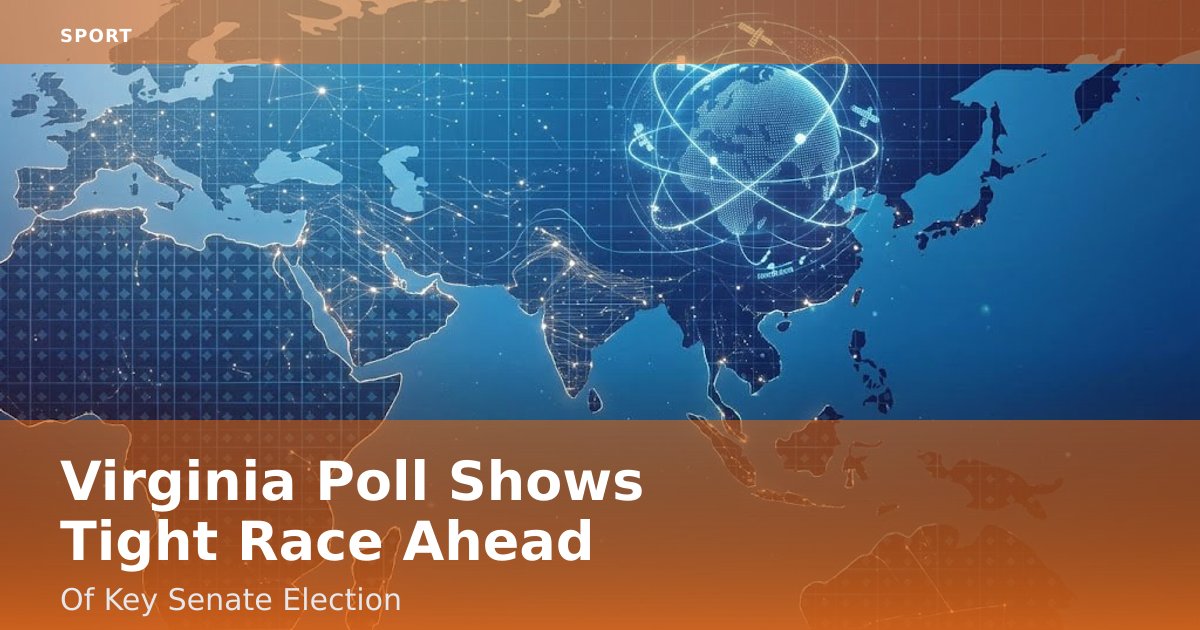 Virginia Poll Shows Tight Race Ahead Of Key Senate Election