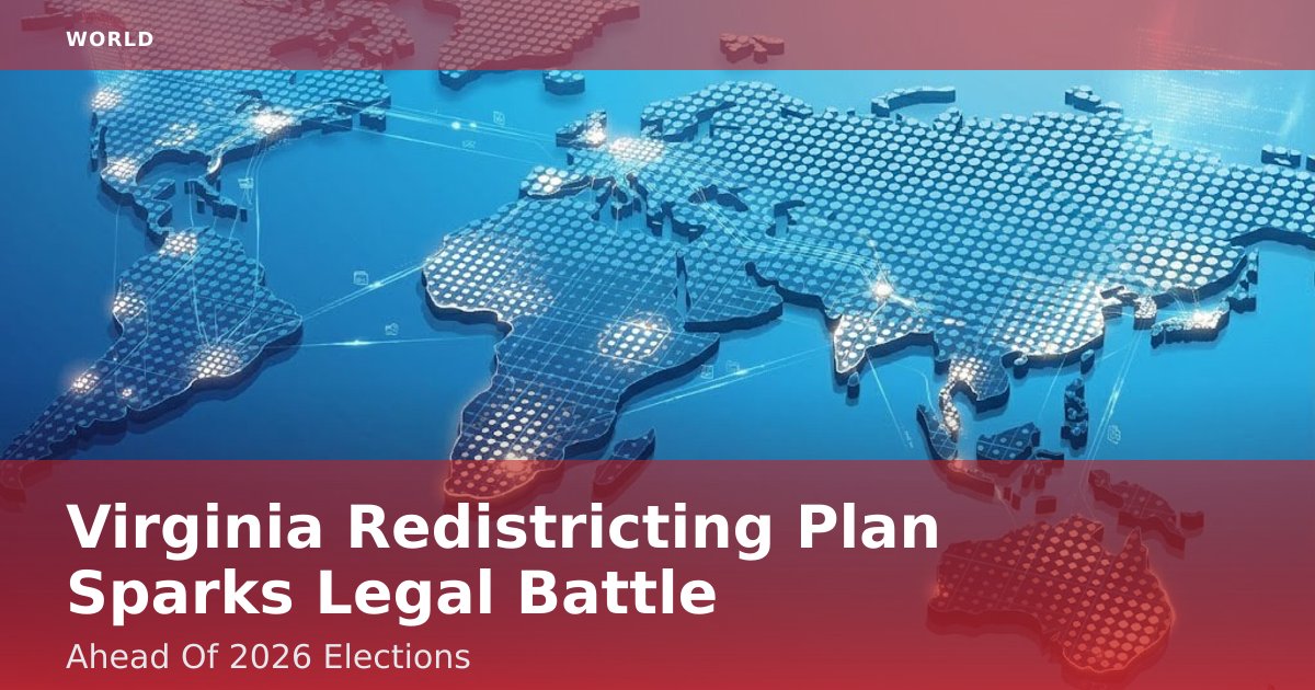 Virginia Redistricting Plan Sparks Legal Battle Ahead Of 2026 Elections