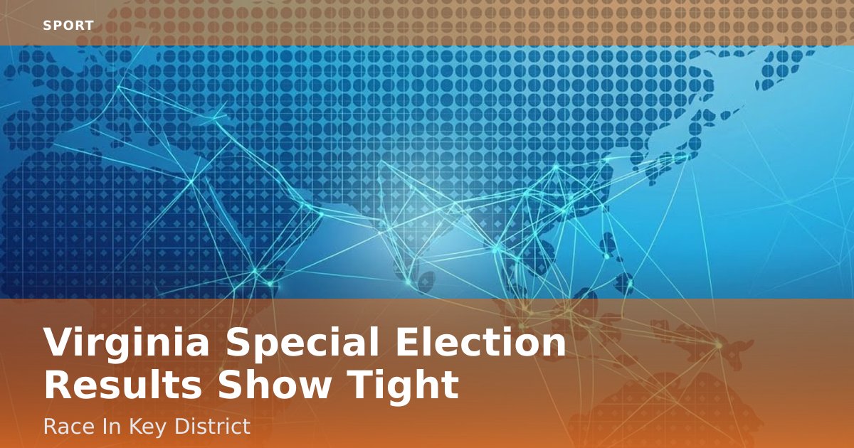 Virginia Special Election Results Show Tight Race In Key District