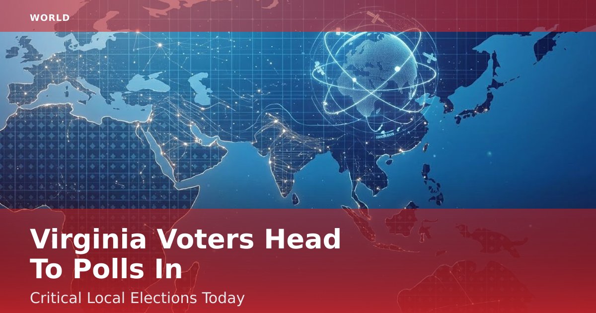Virginia Voters Head To Polls In Critical Local Elections Today