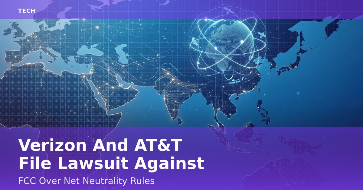 Verizon And AT&T File Lawsuit Against FCC Over Net Neutrality Rules